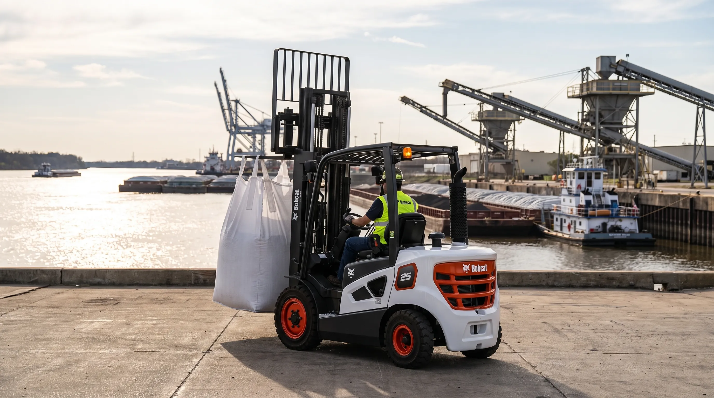 Bobcat forklift at work in Paducah, KY