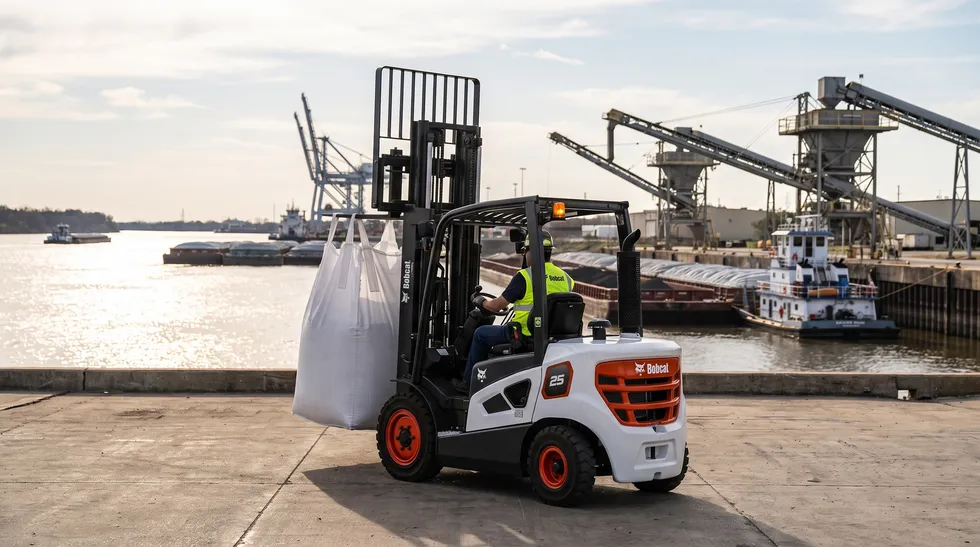 Bobcat forklift at work in Paducah, KY
